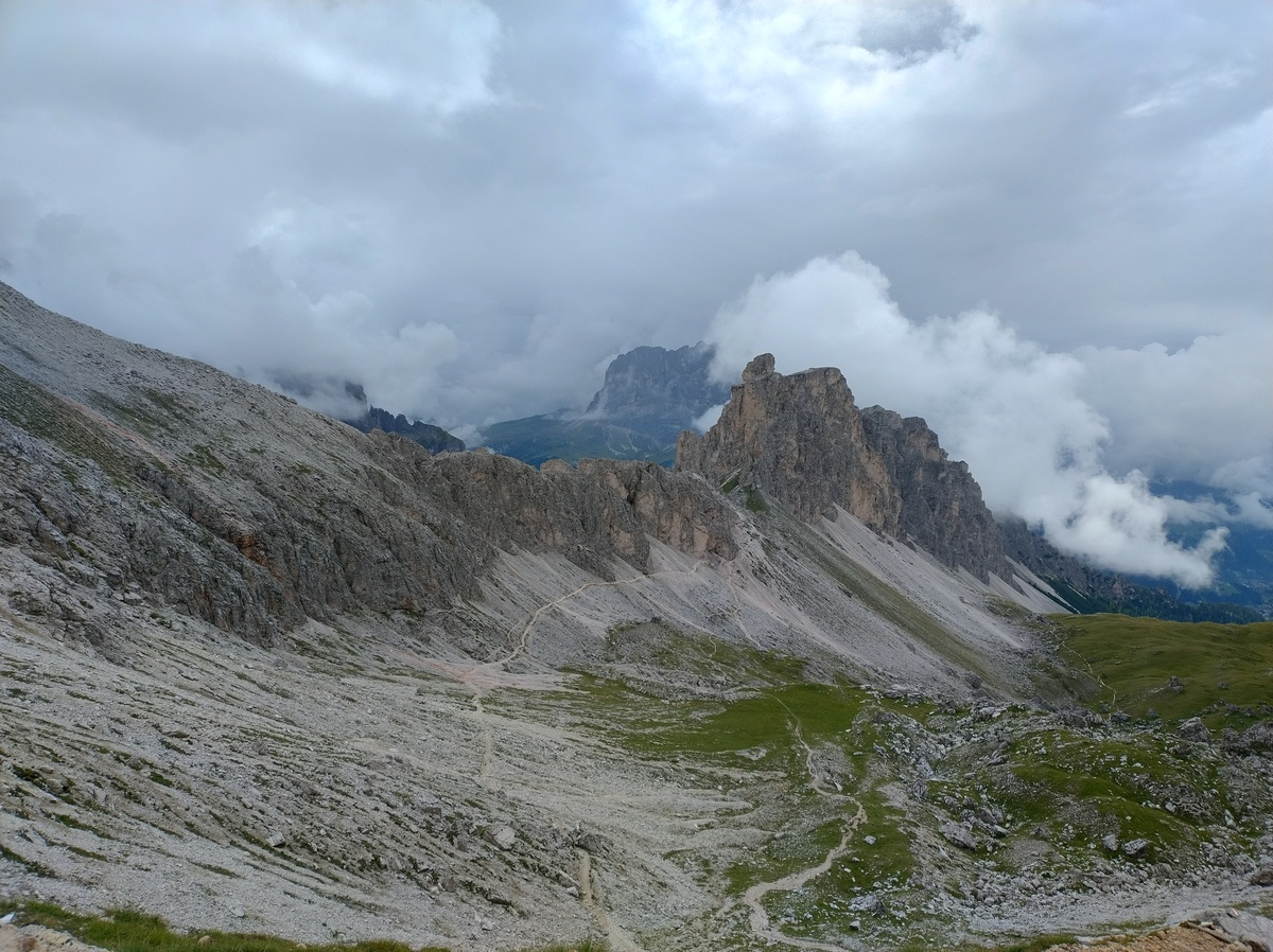 Part of the road to Gardena Pass