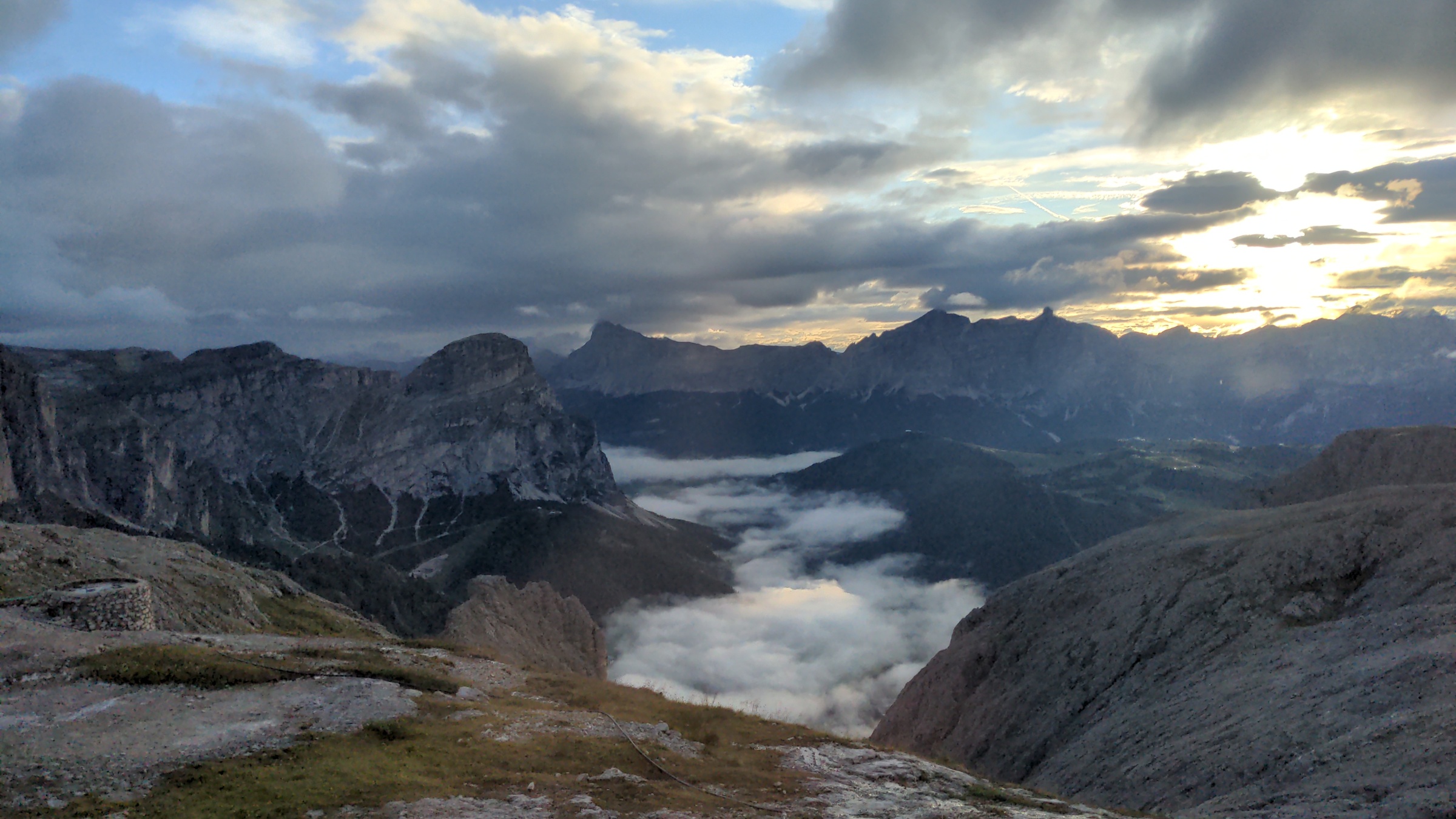 View from the Pisciadù hut