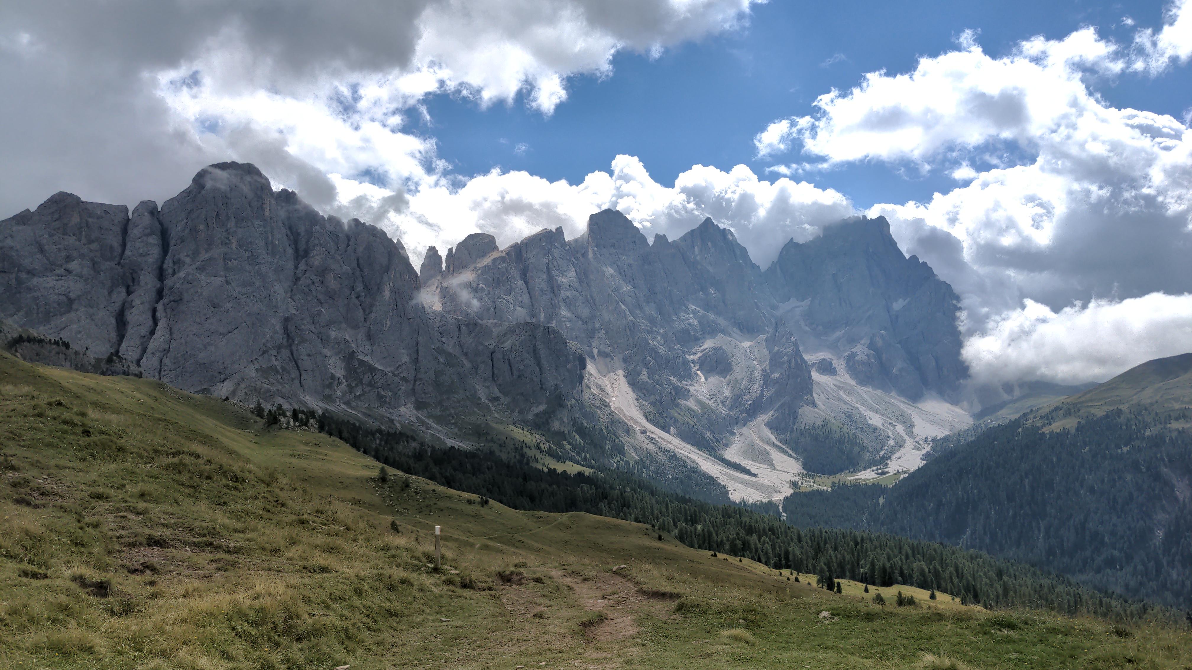 The view from Forcella Veneggia