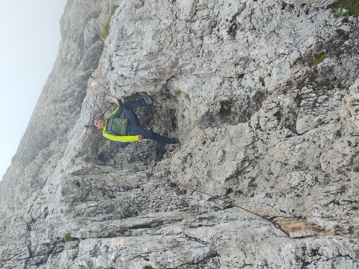 The climb to Rifugio Mulaz