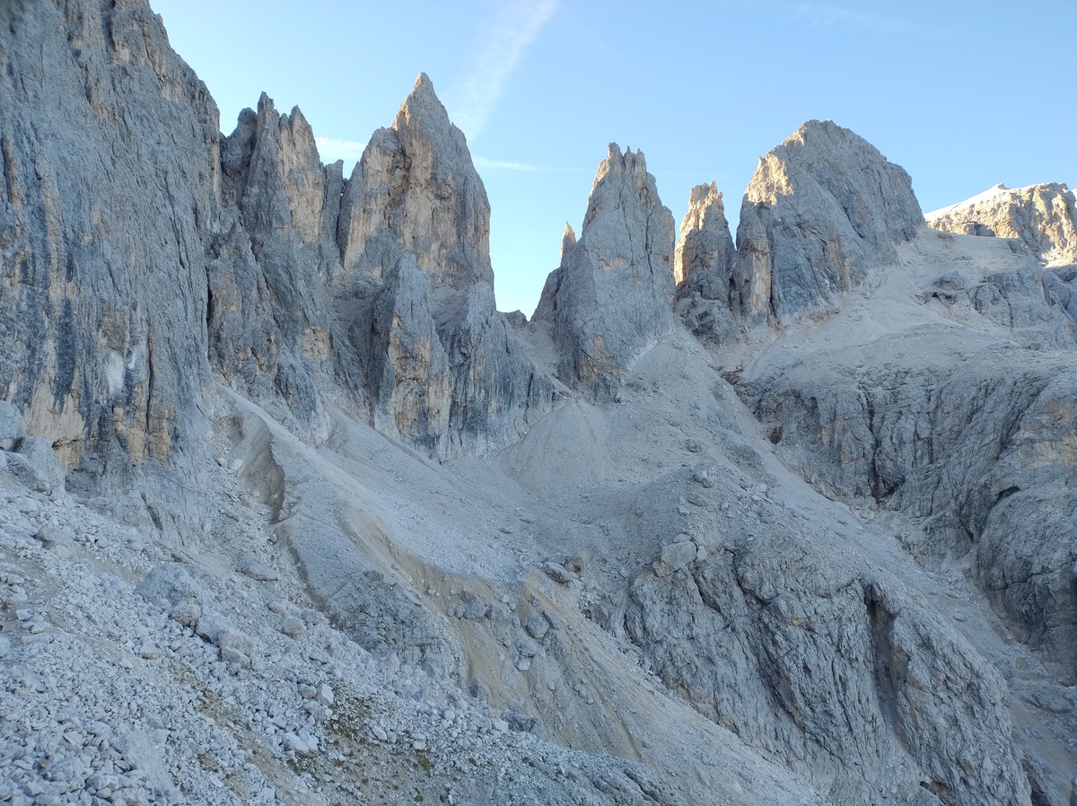 The trail after Forcella Margherita