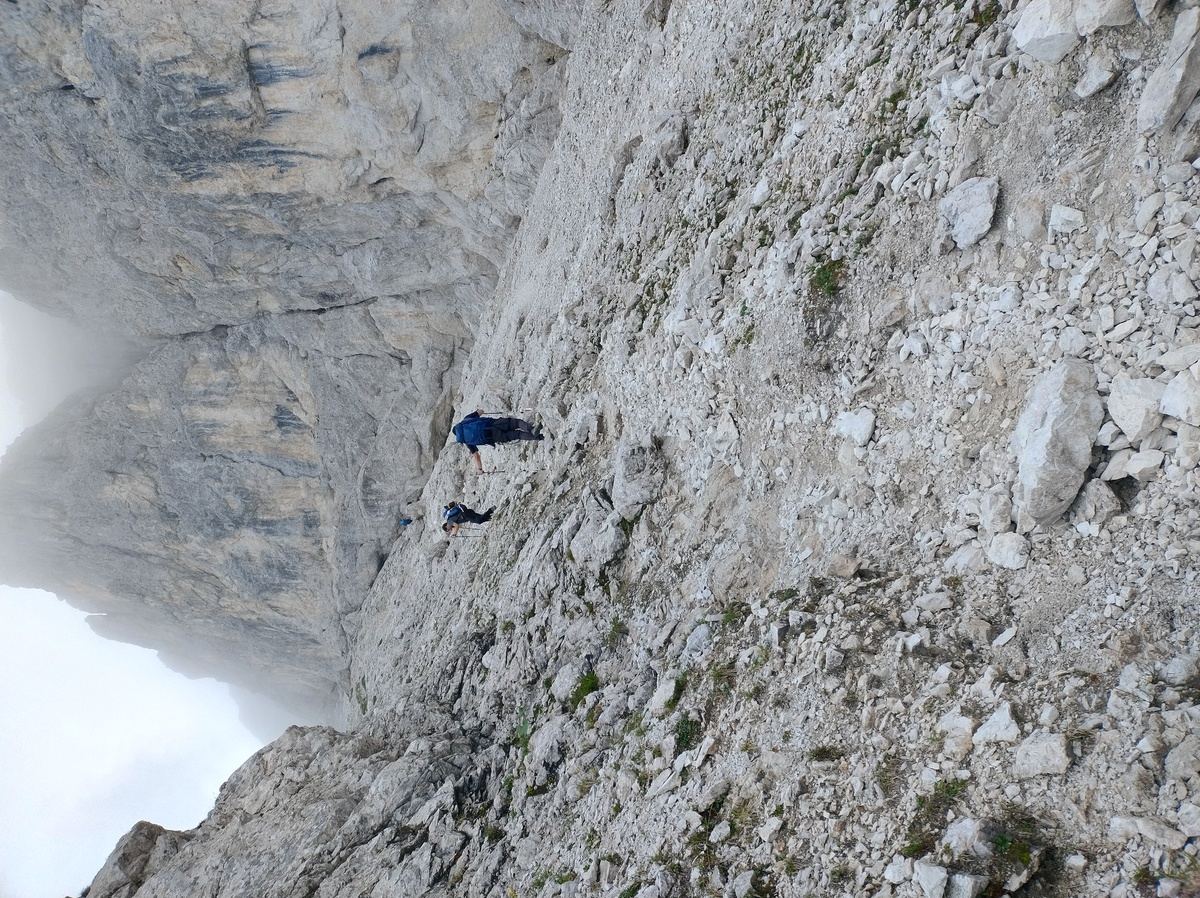 The steep trail