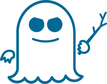 The logo of the Spectre vulnerability