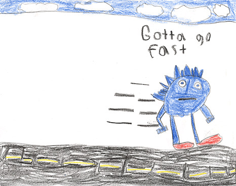 "Gotta go fast" meme