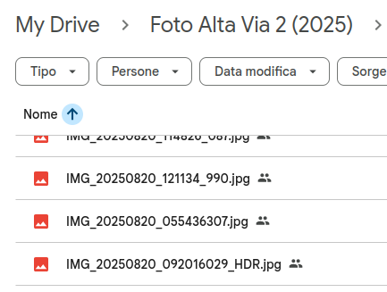 Screenshot from Google Drive